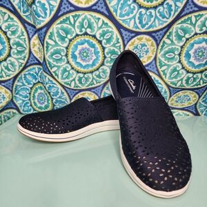 Clarks Cloudsteppers Breeze Emily Perforated Loafer Flats